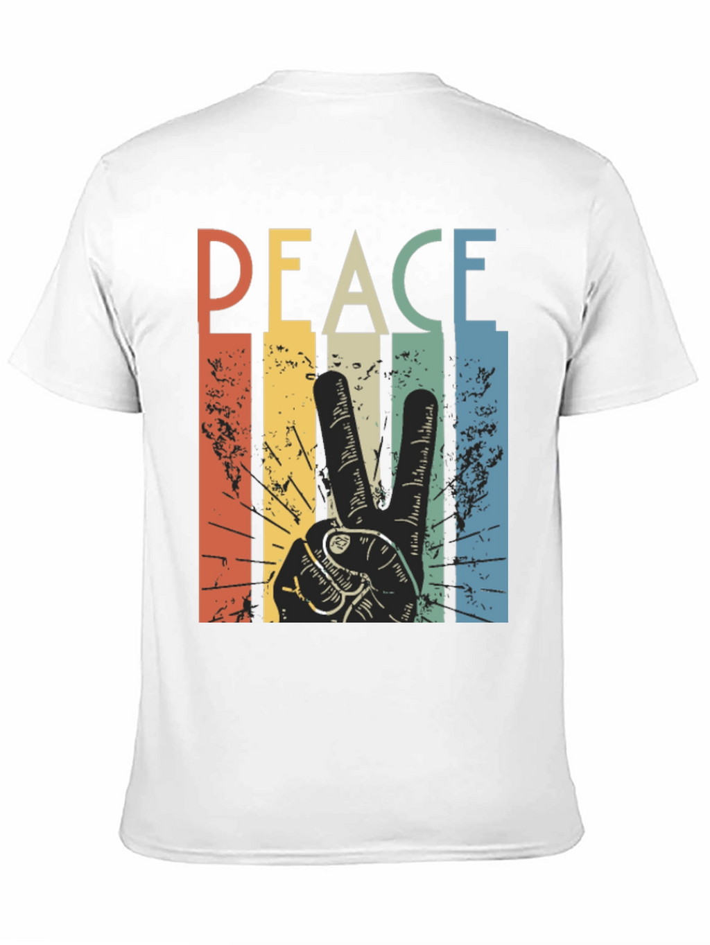 Retro Peace Sign Graphic T-Shirt