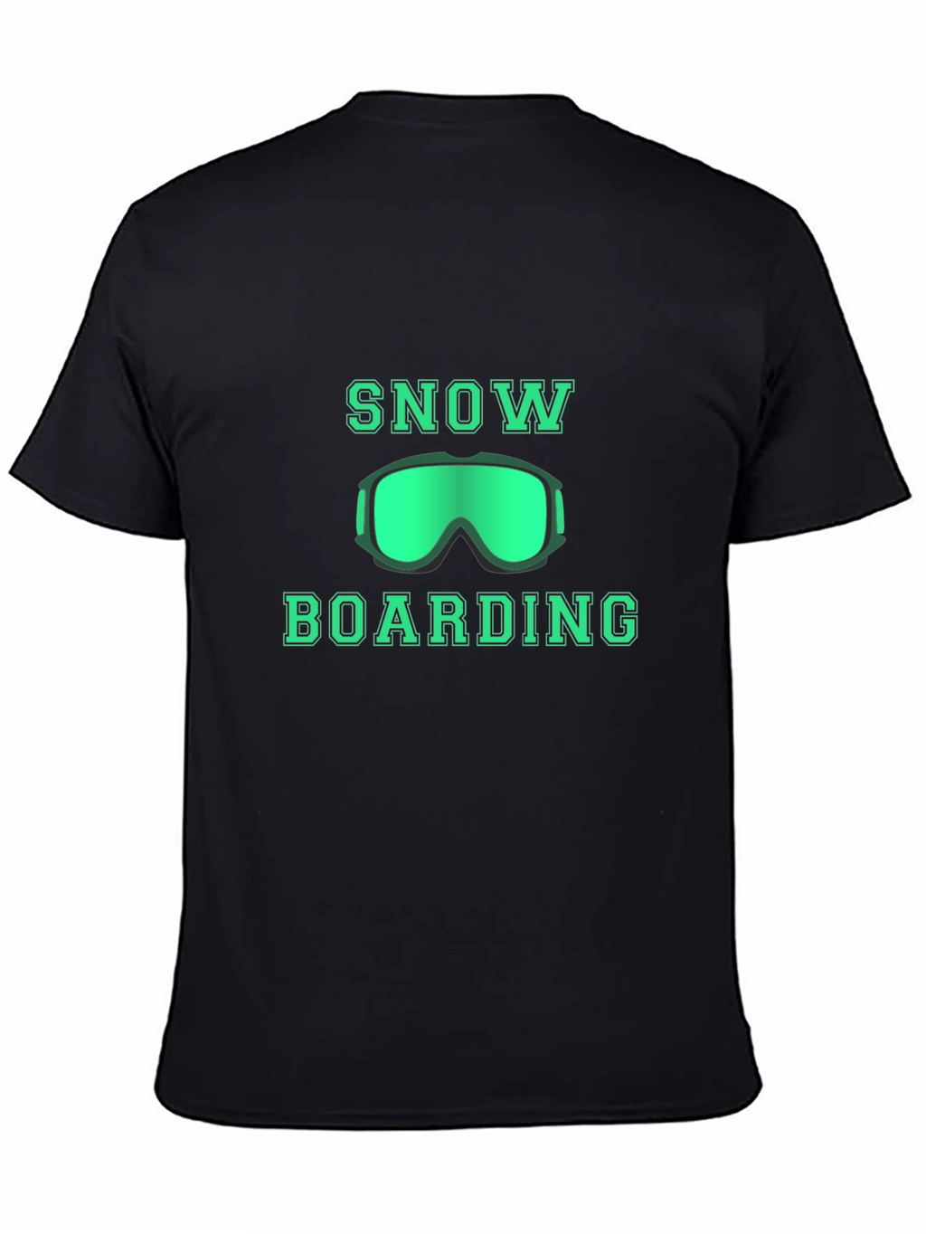 Snowboarding Graphic T-Shirt - Black