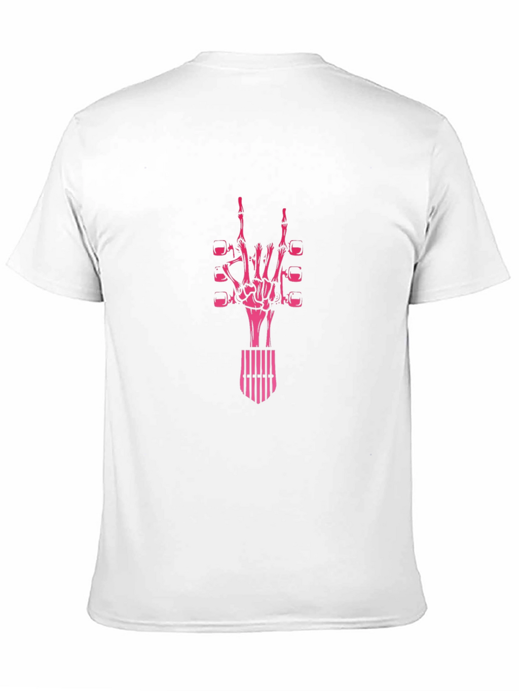 Rock On Skeleton Hand Graphic T-Shirt - Black