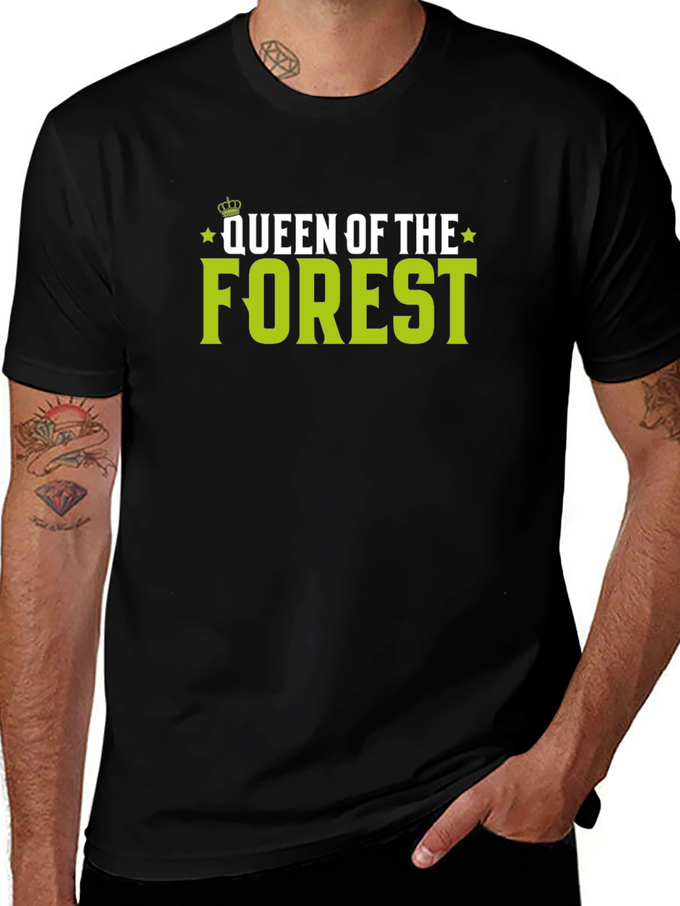 Queen of the Forest Black Graphic T-Shirt