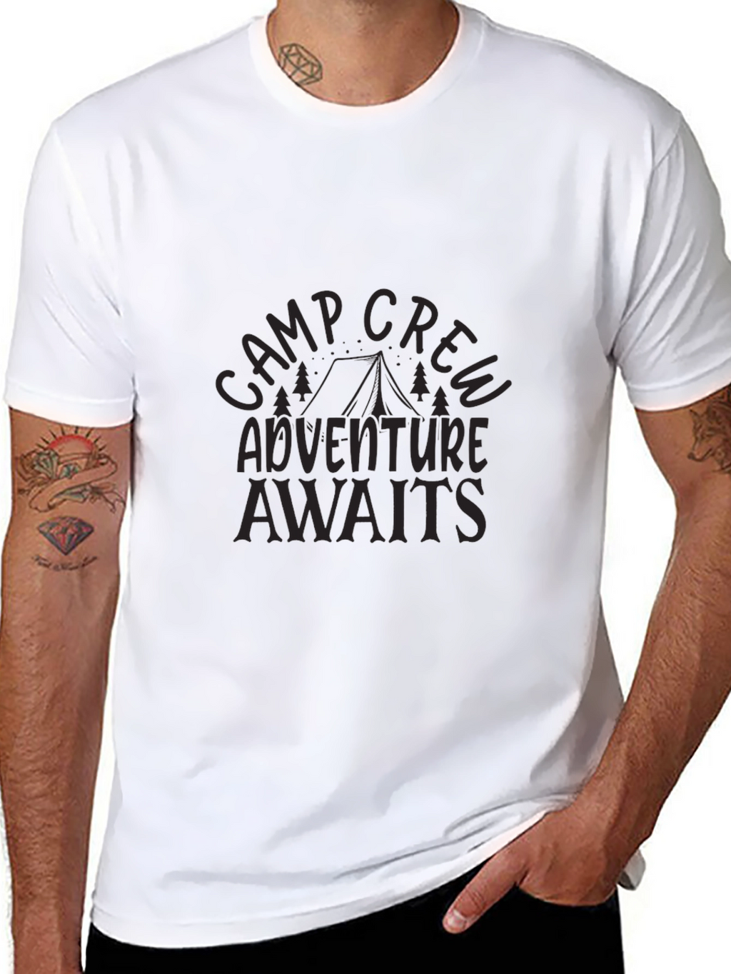 Camp Crew Adventure Awaits Graphic Tee