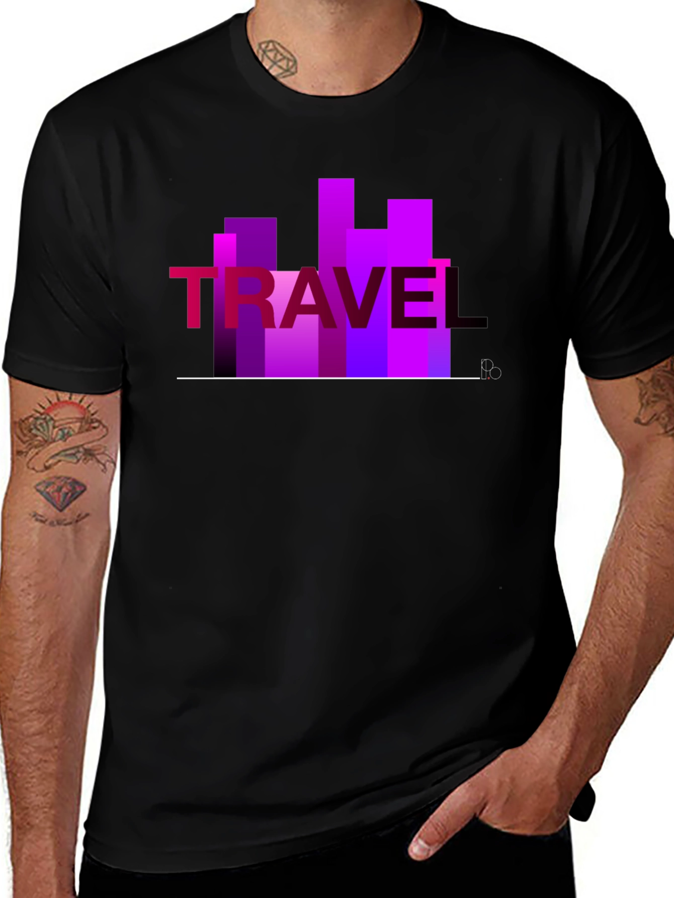 Travel Graphic T-Shirt - Cityscape Design