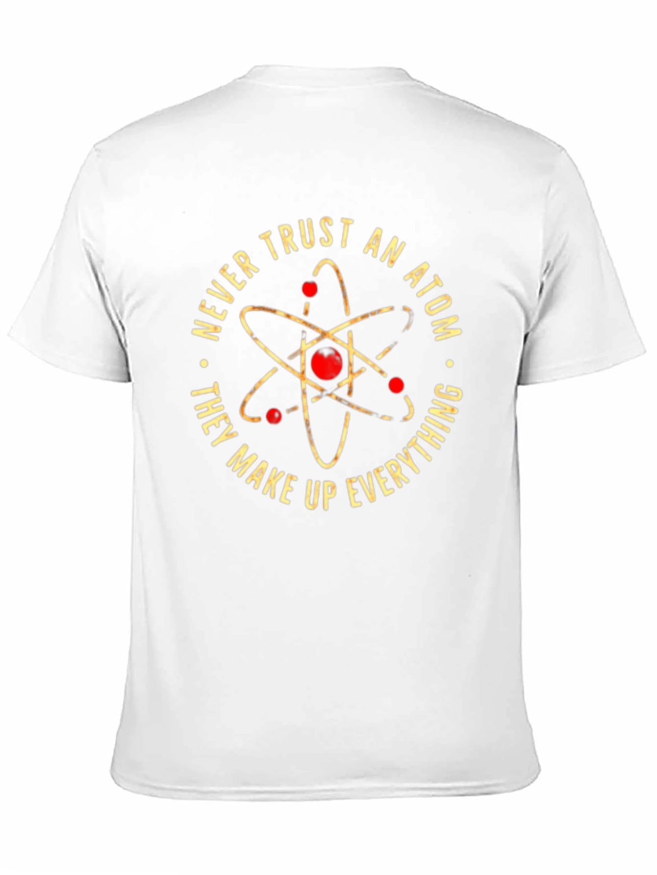 Never Trust An Atom Black Graphic Tee