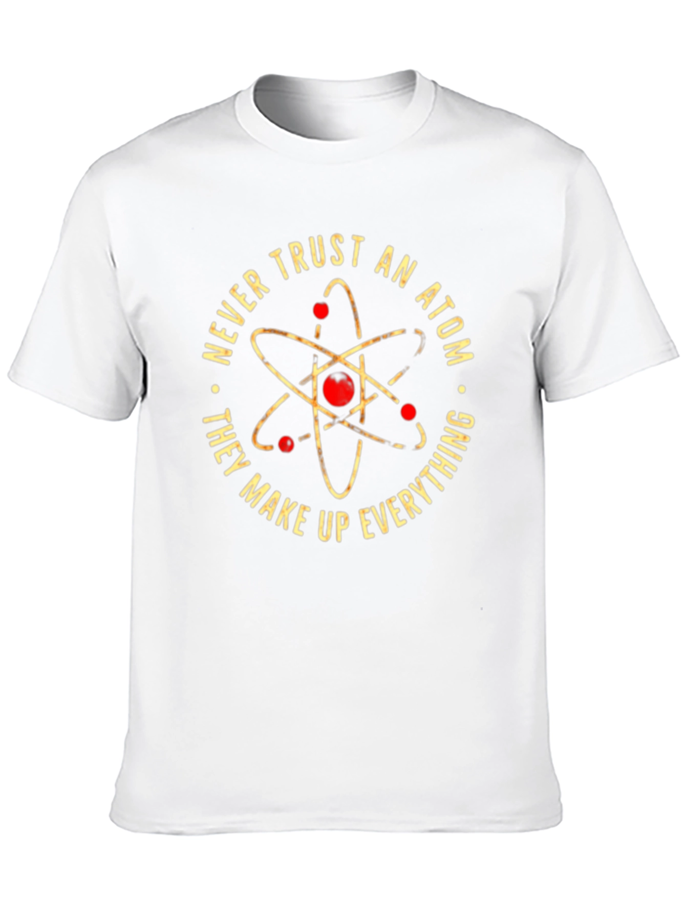 Never Trust An Atom Black Graphic Tee