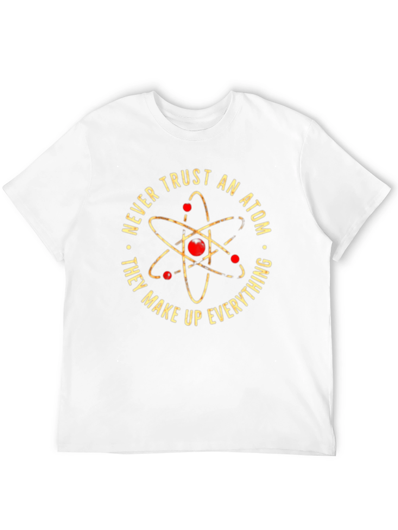 Never Trust An Atom Black Graphic Tee