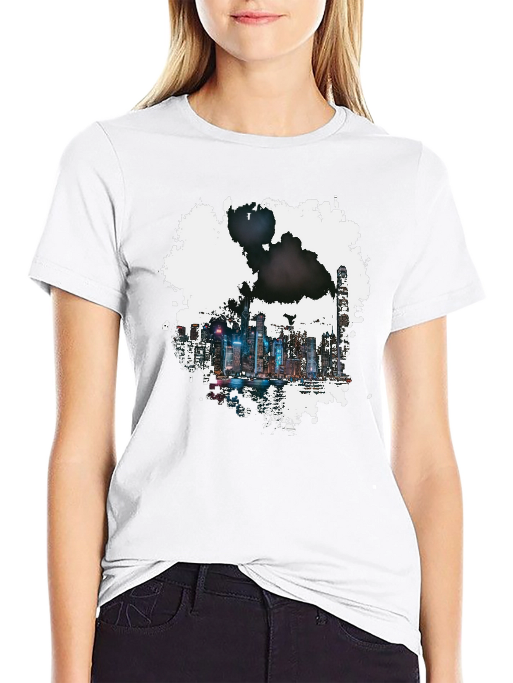 Cityscape Graphic Tee - Modern Urban Style
