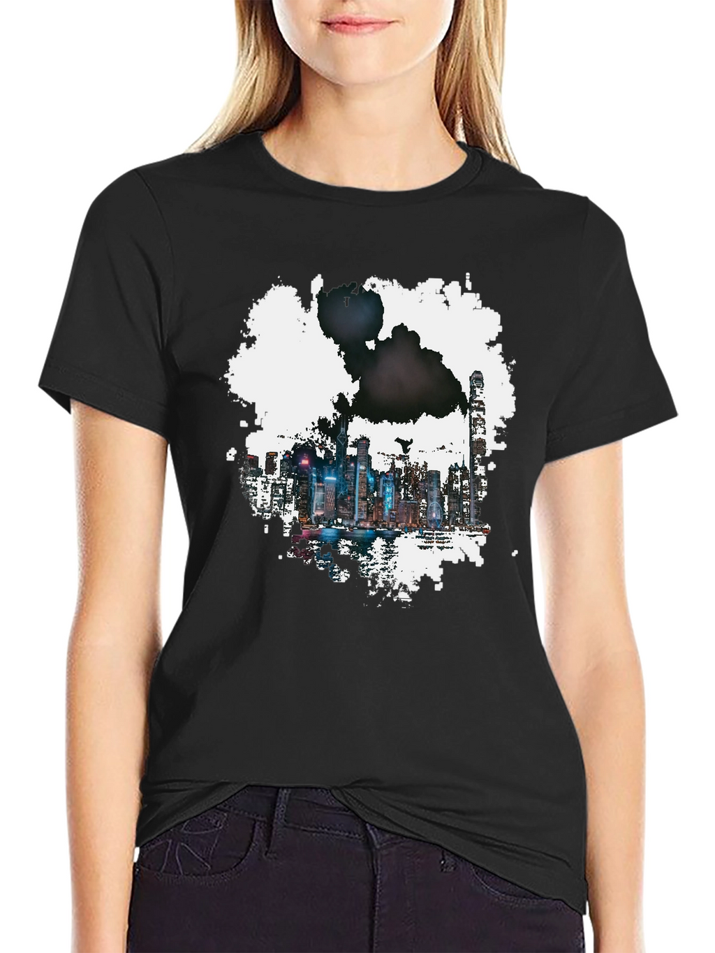 Cityscape Graphic Tee - Modern Urban Style