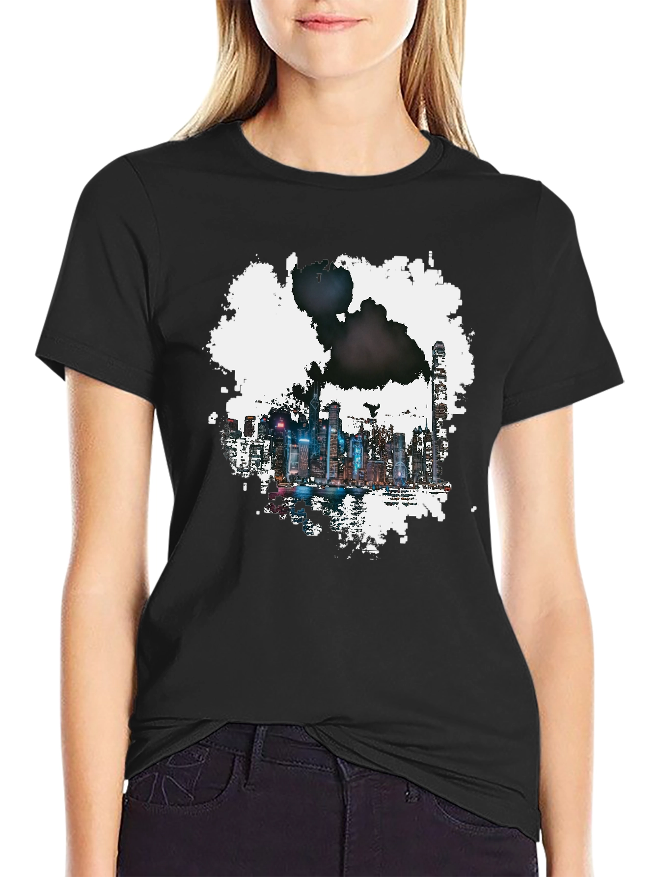 Cityscape Graphic Tee - Modern Urban Style