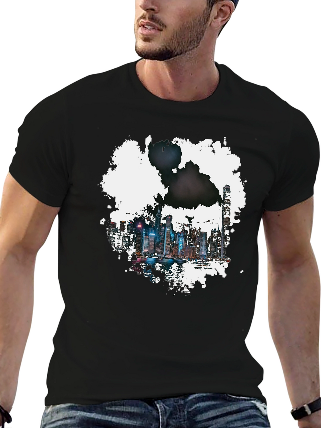 Cityscape Graphic Tee - Modern Urban Style
