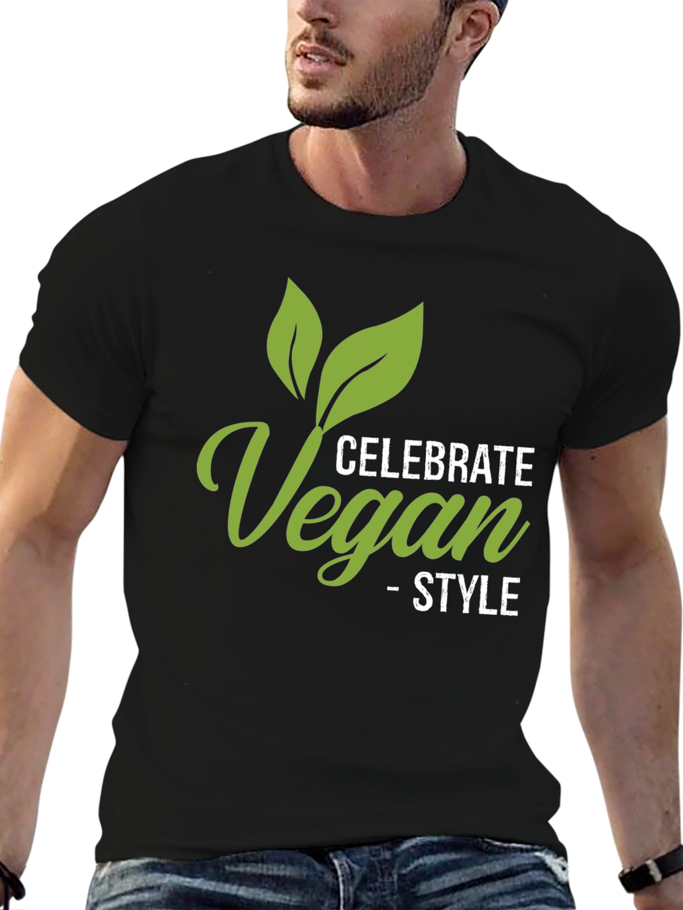 Celebrate Vegan Style Black T-Shirt