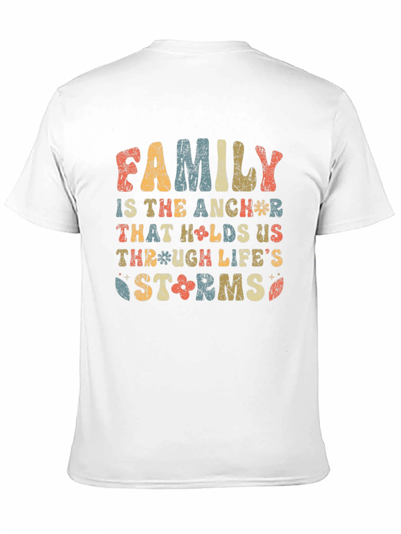 Family Anchor Retro Graphic T-Shirt