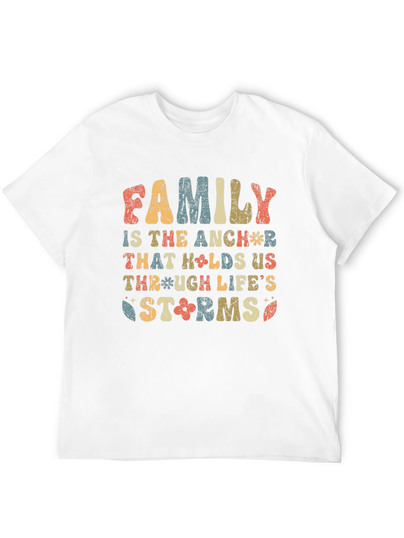 Family Anchor Retro Graphic T-Shirt