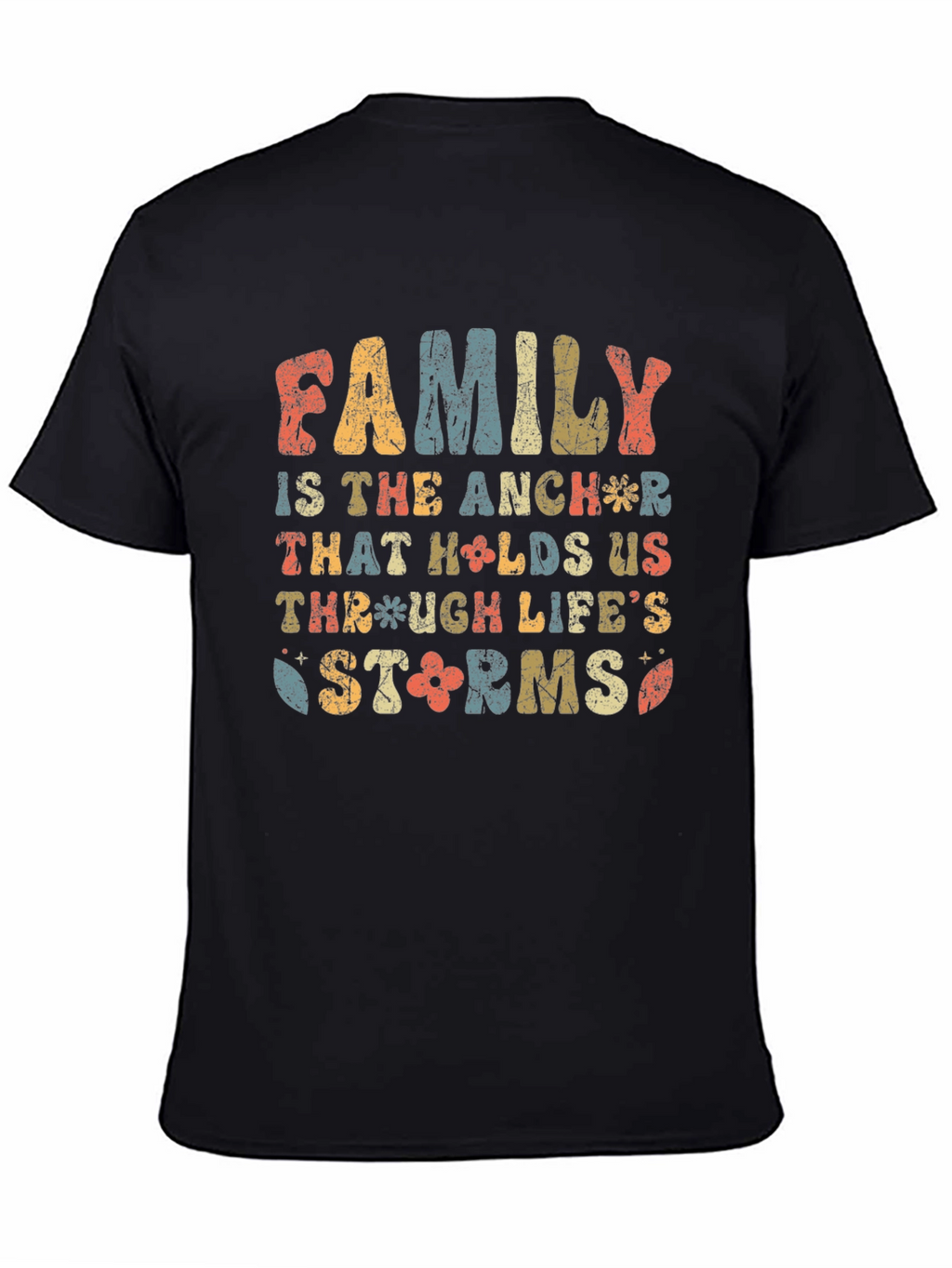 Family Anchor Retro Graphic T-Shirt