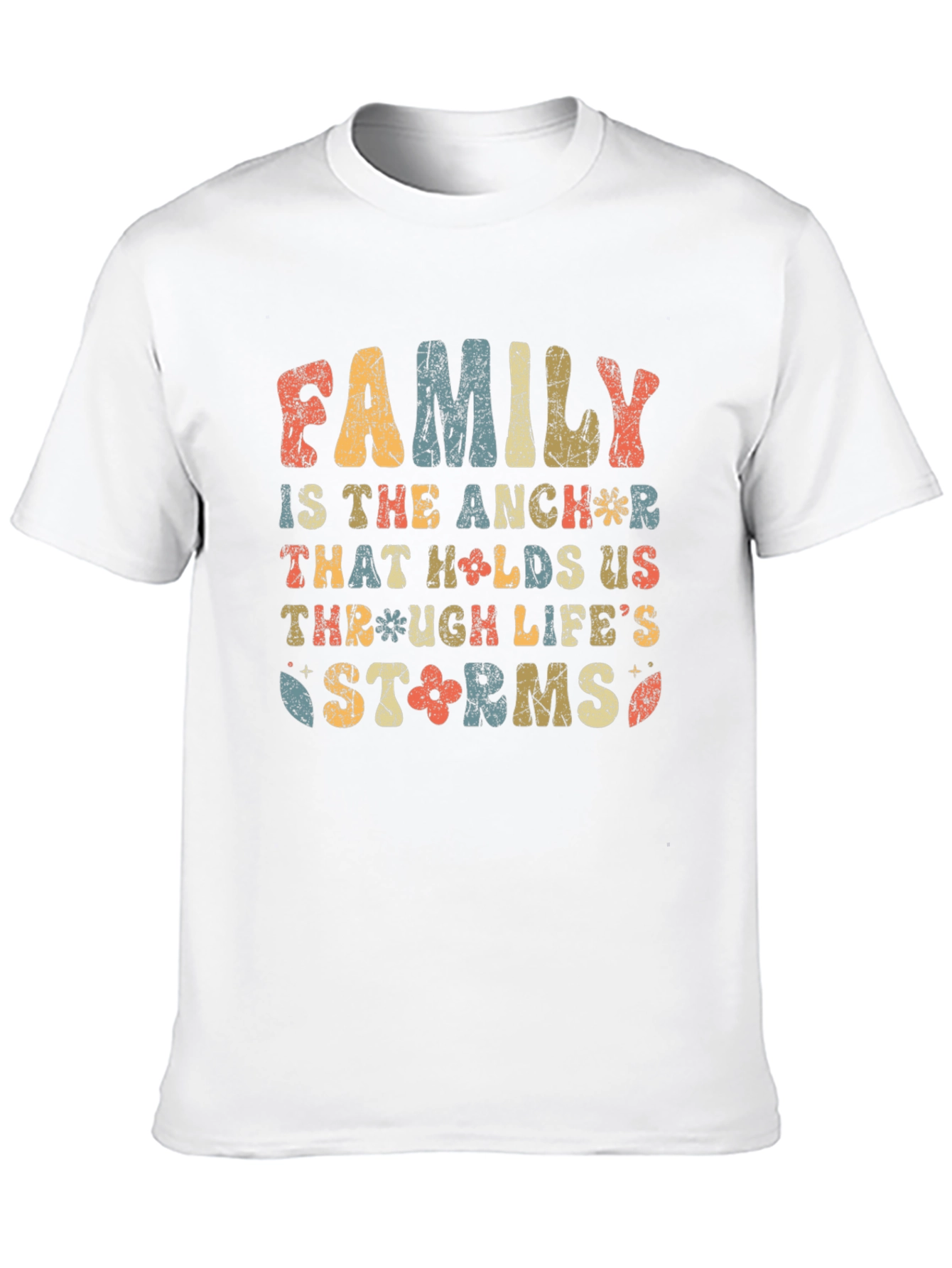 Family Anchor Retro Graphic T-Shirt