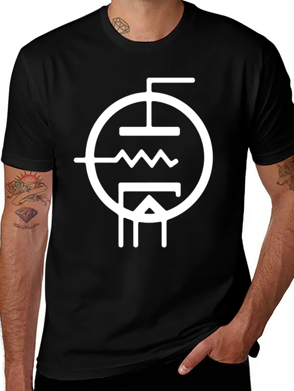 Retro Vacuum Tube Schematic T-Shirt