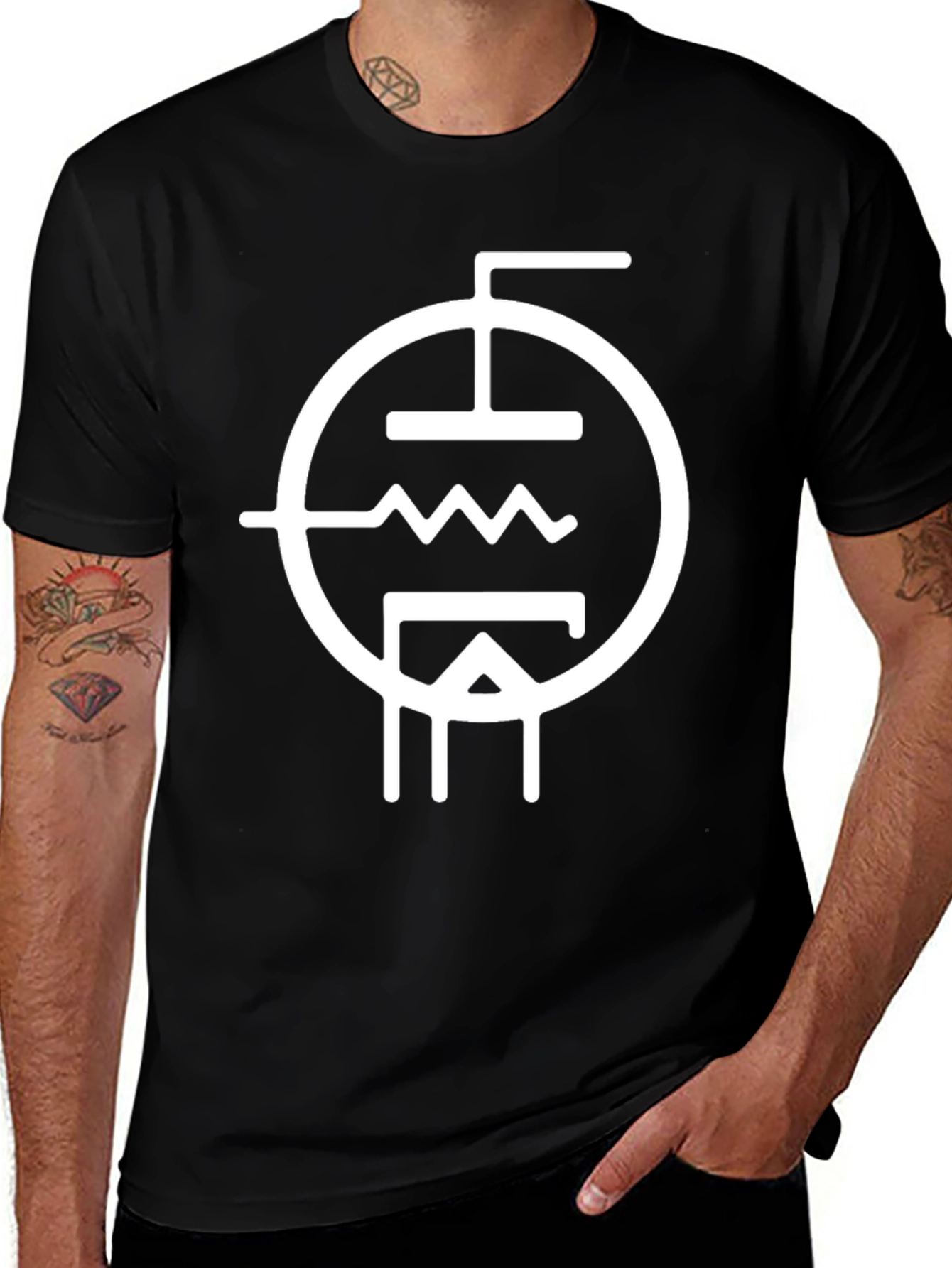 Retro Vacuum Tube Schematic T-Shirt