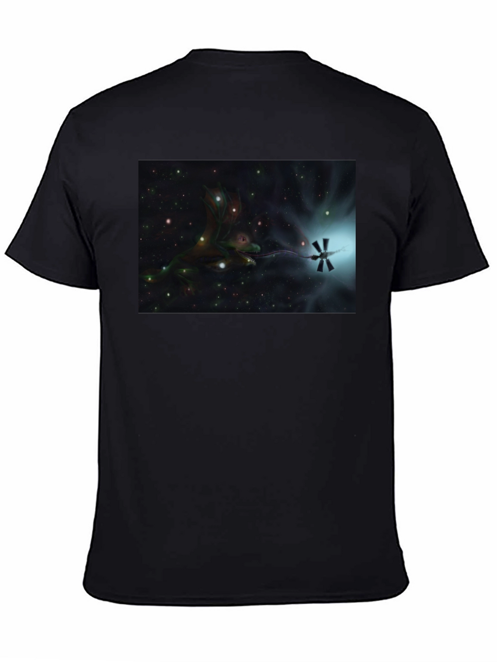 Cosmic Dragon Black T-Shirt