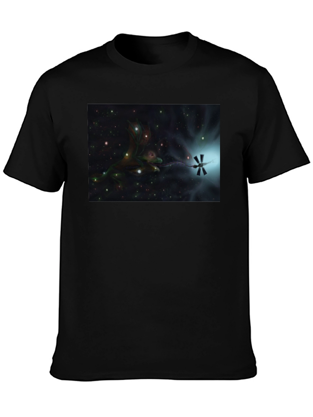 Cosmic Dragon Black T-Shirt