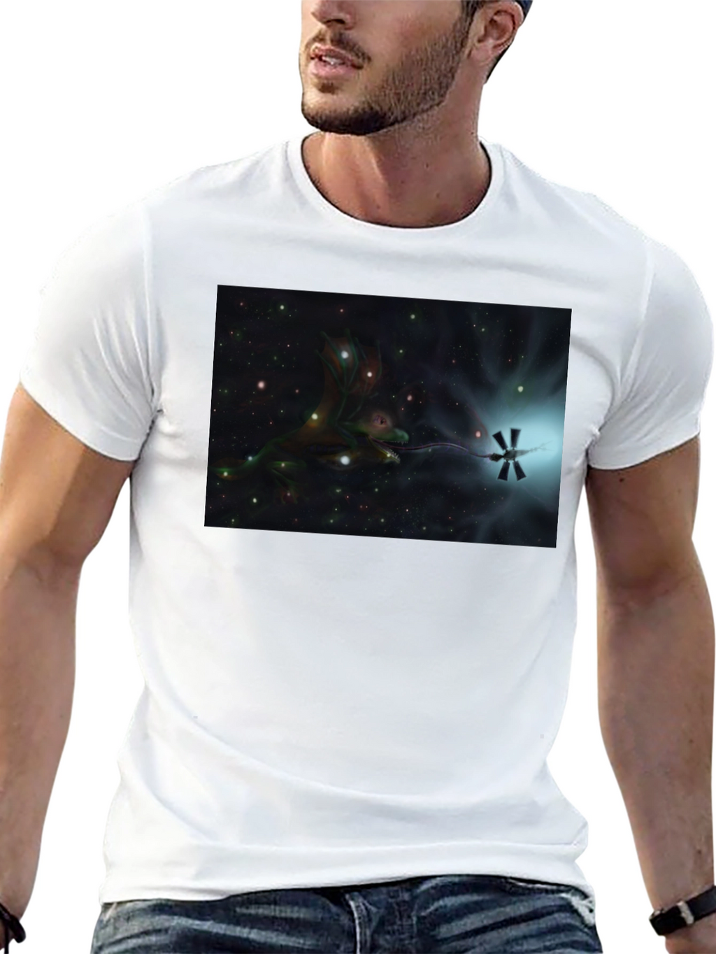 Cosmic Dragon Black T-Shirt