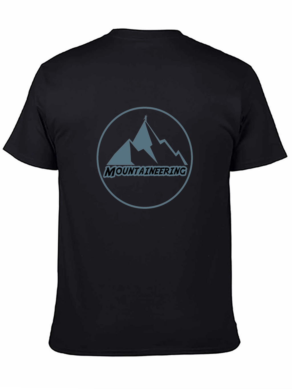 Mountaineering Graphic T-Shirt - Black Cotton Tee