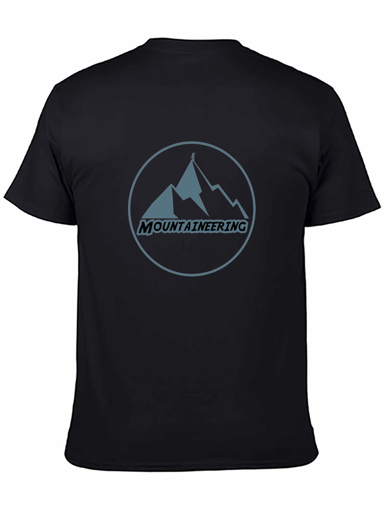 Mountaineering Graphic T-Shirt - Black Cotton Tee