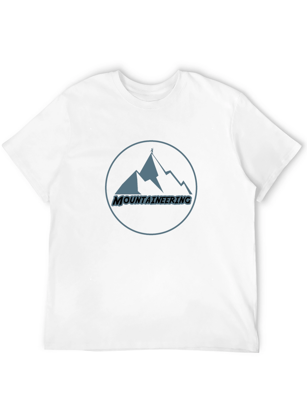 Mountaineering Graphic T-Shirt - Black Cotton Tee