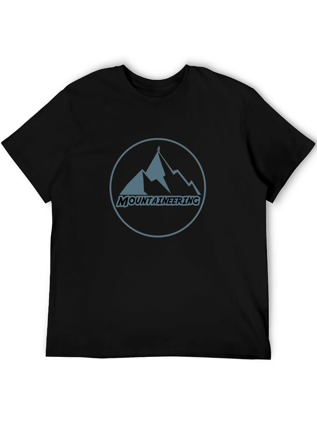 Mountaineering Graphic T-Shirt - Black Cotton Tee