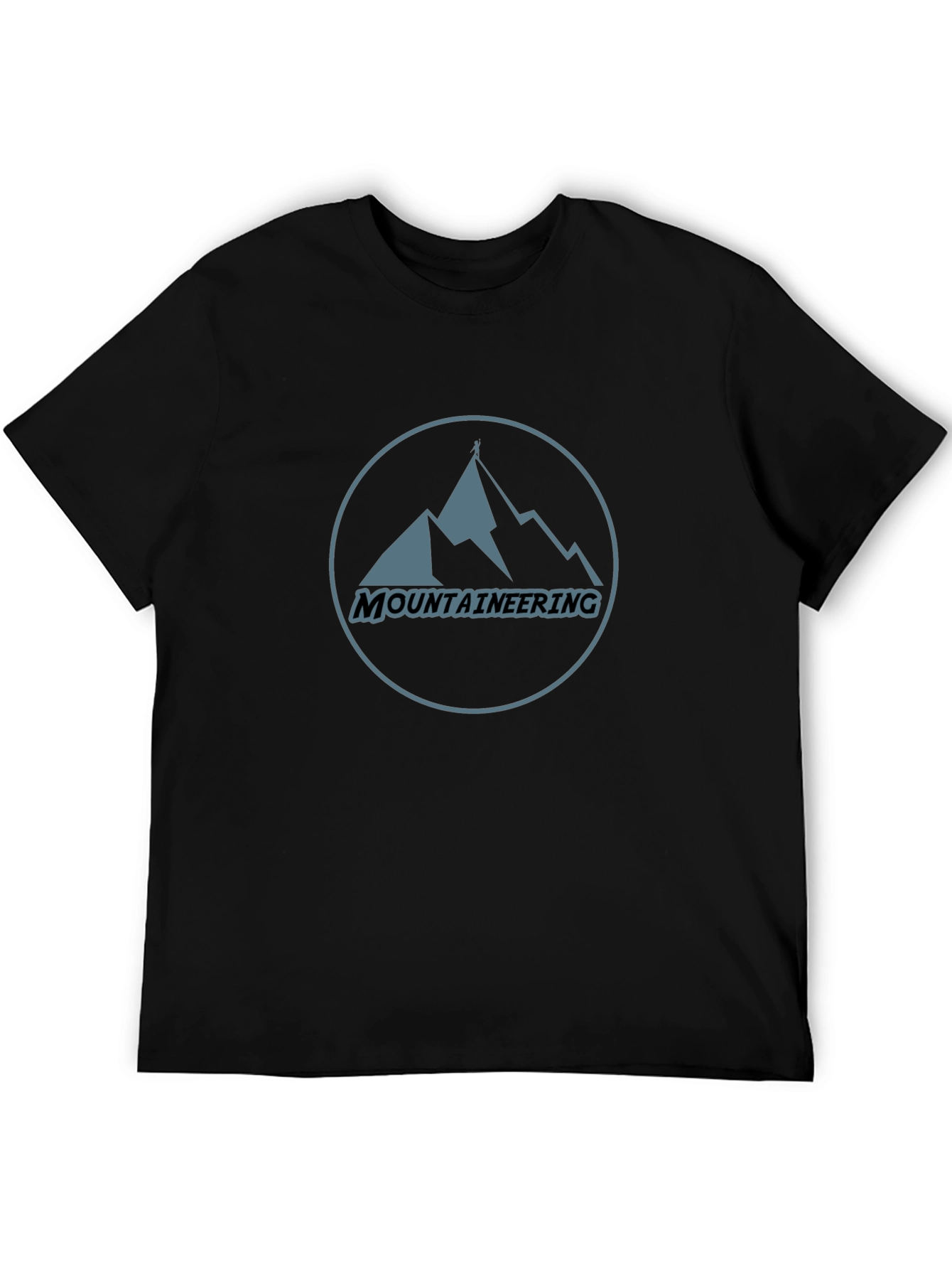 Mountaineering Graphic T-Shirt - Black Cotton Tee