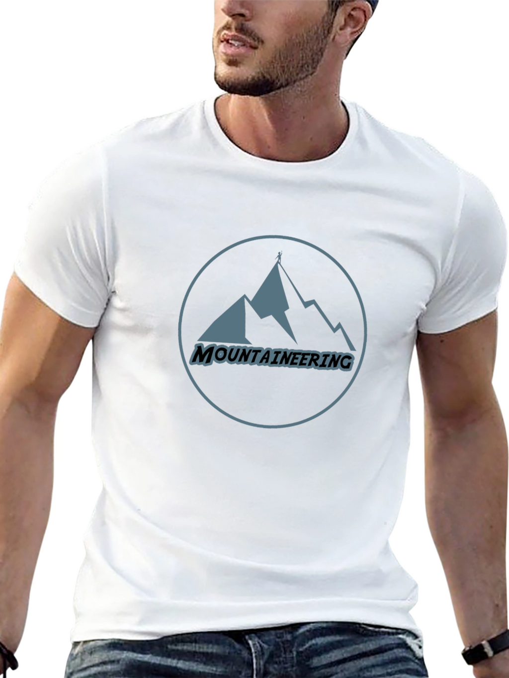 Mountaineering Graphic T-Shirt - Black Cotton Tee