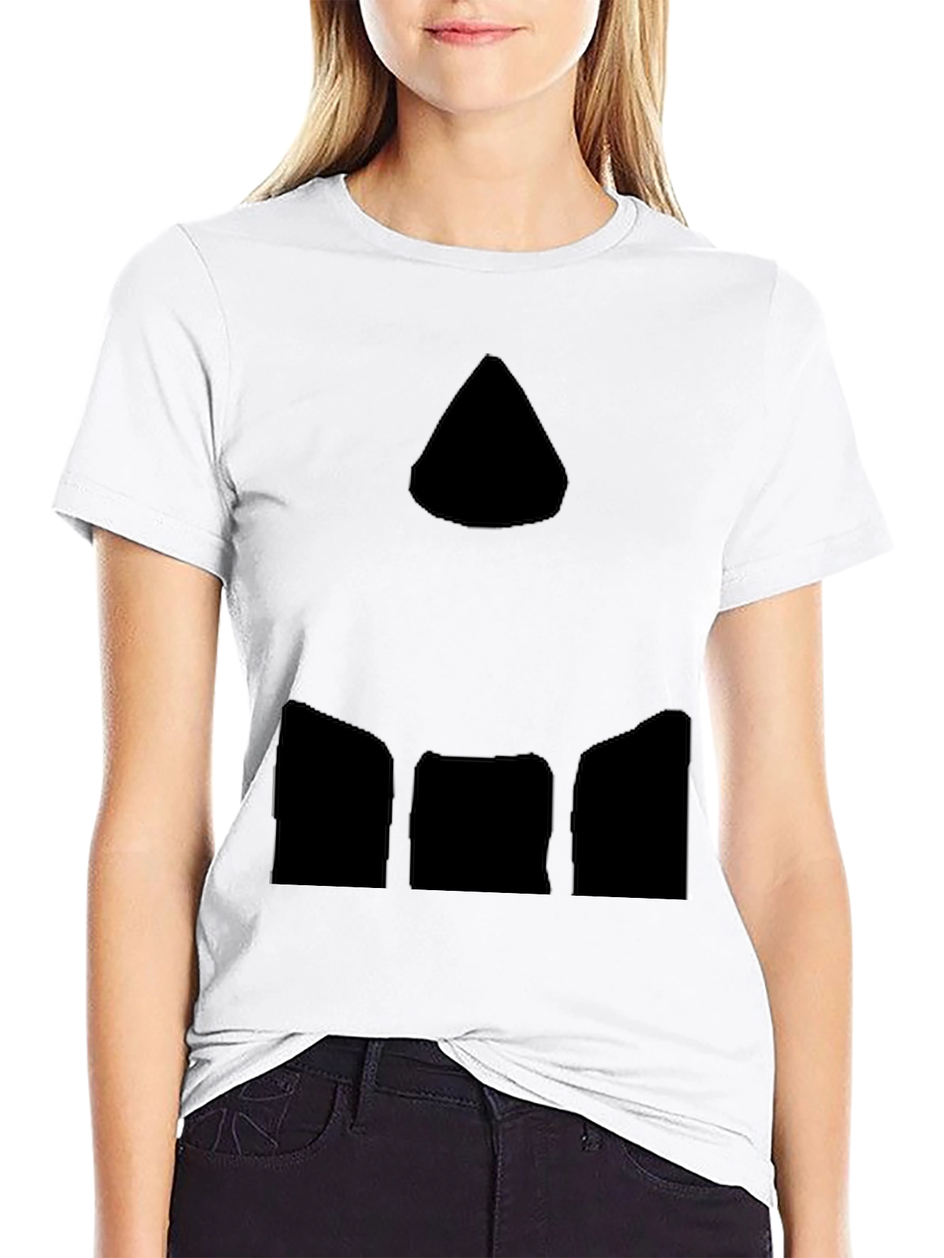 Abstract Graphic Print Black Casual T-Shirt