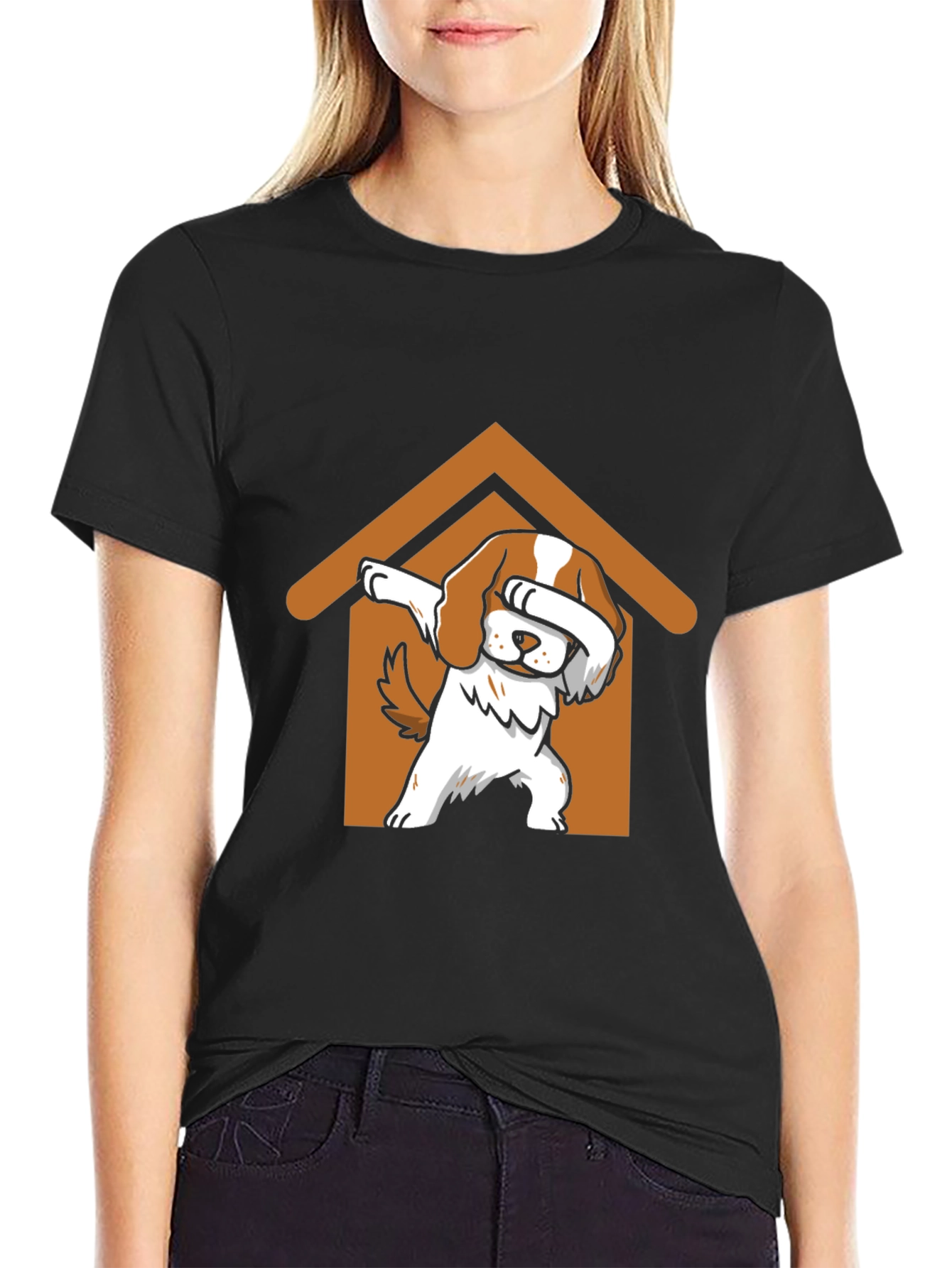 Dog Dabbing in House T-Shirt - Cute Pet Lover Gift