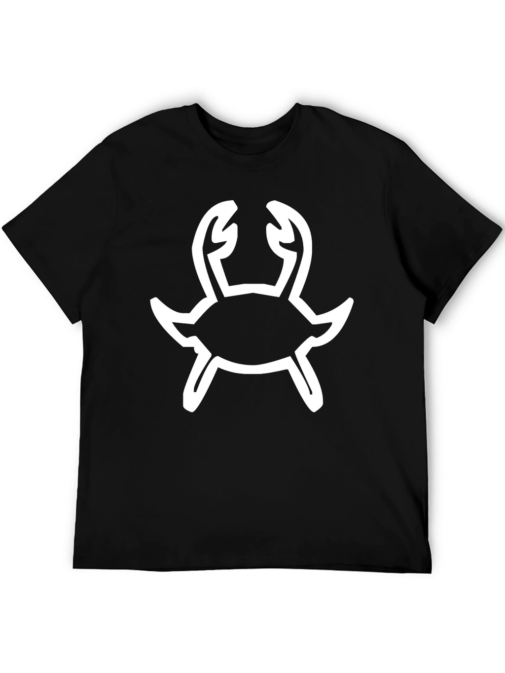 Crab Graphic Tee - Black Cotton T-Shirt