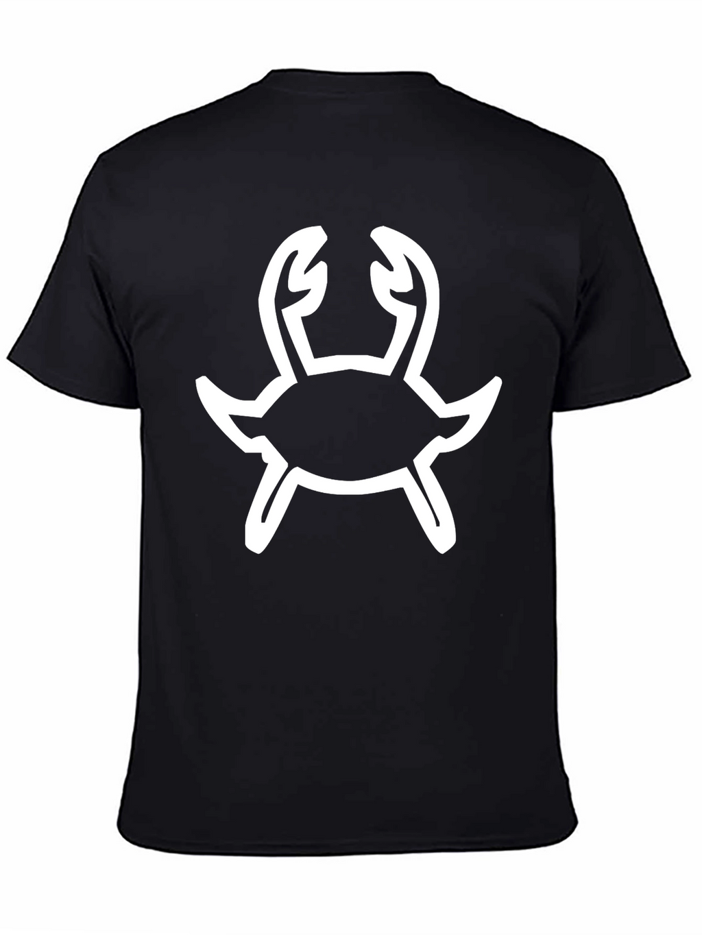 Crab Graphic Tee - Black Cotton T-Shirt