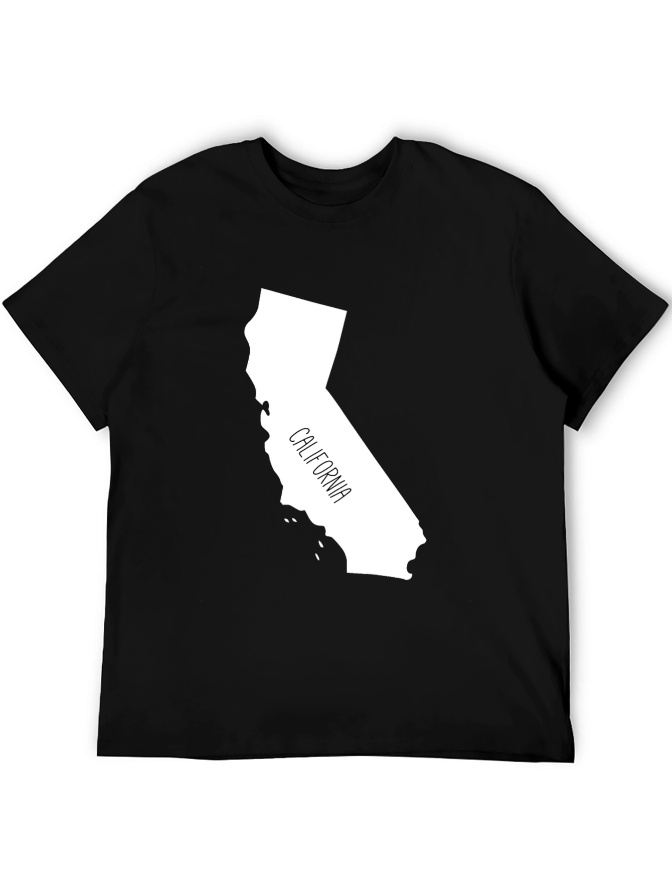 California State Outline T-Shirt - Black