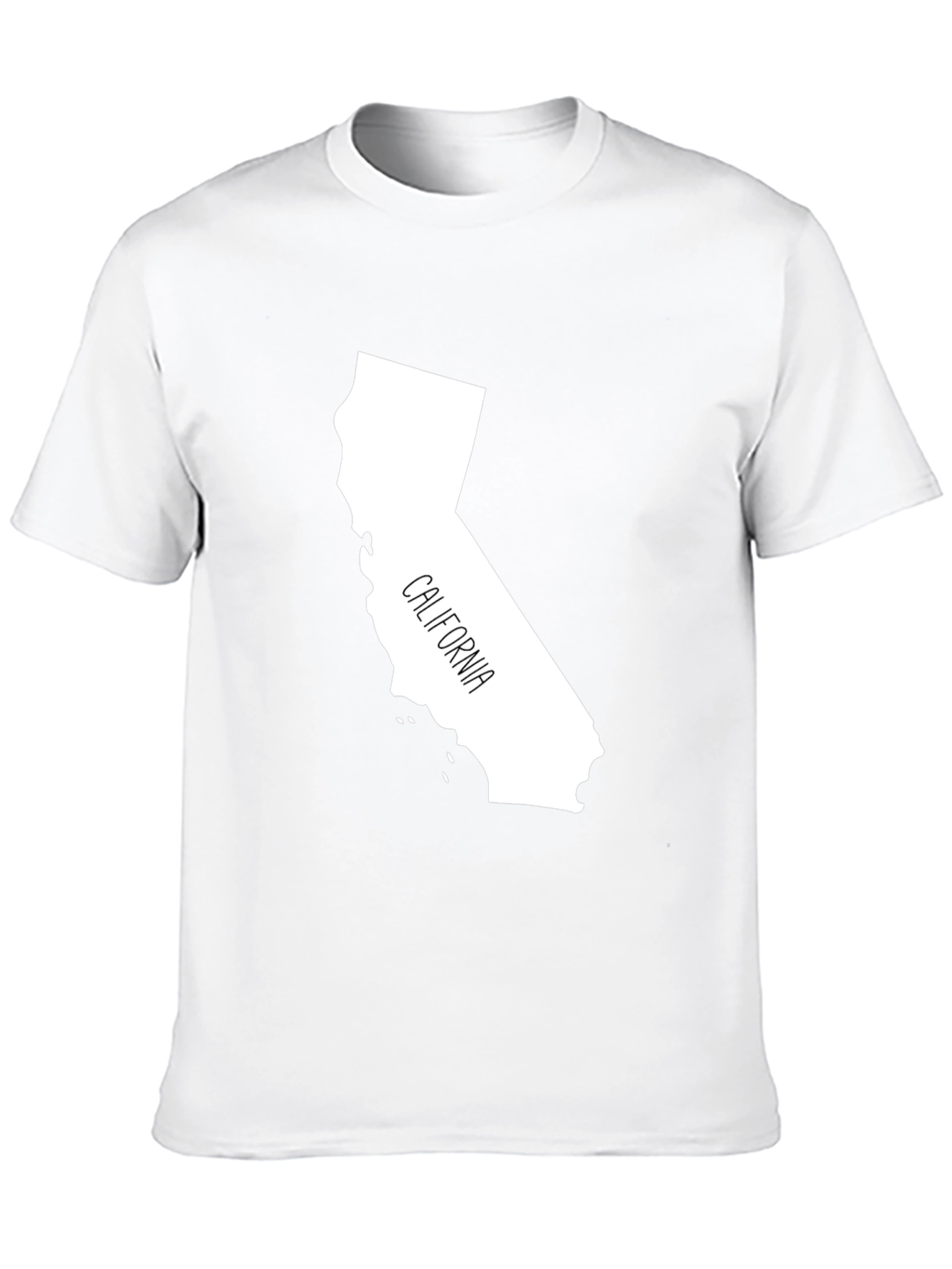 California State Outline T-Shirt - Black