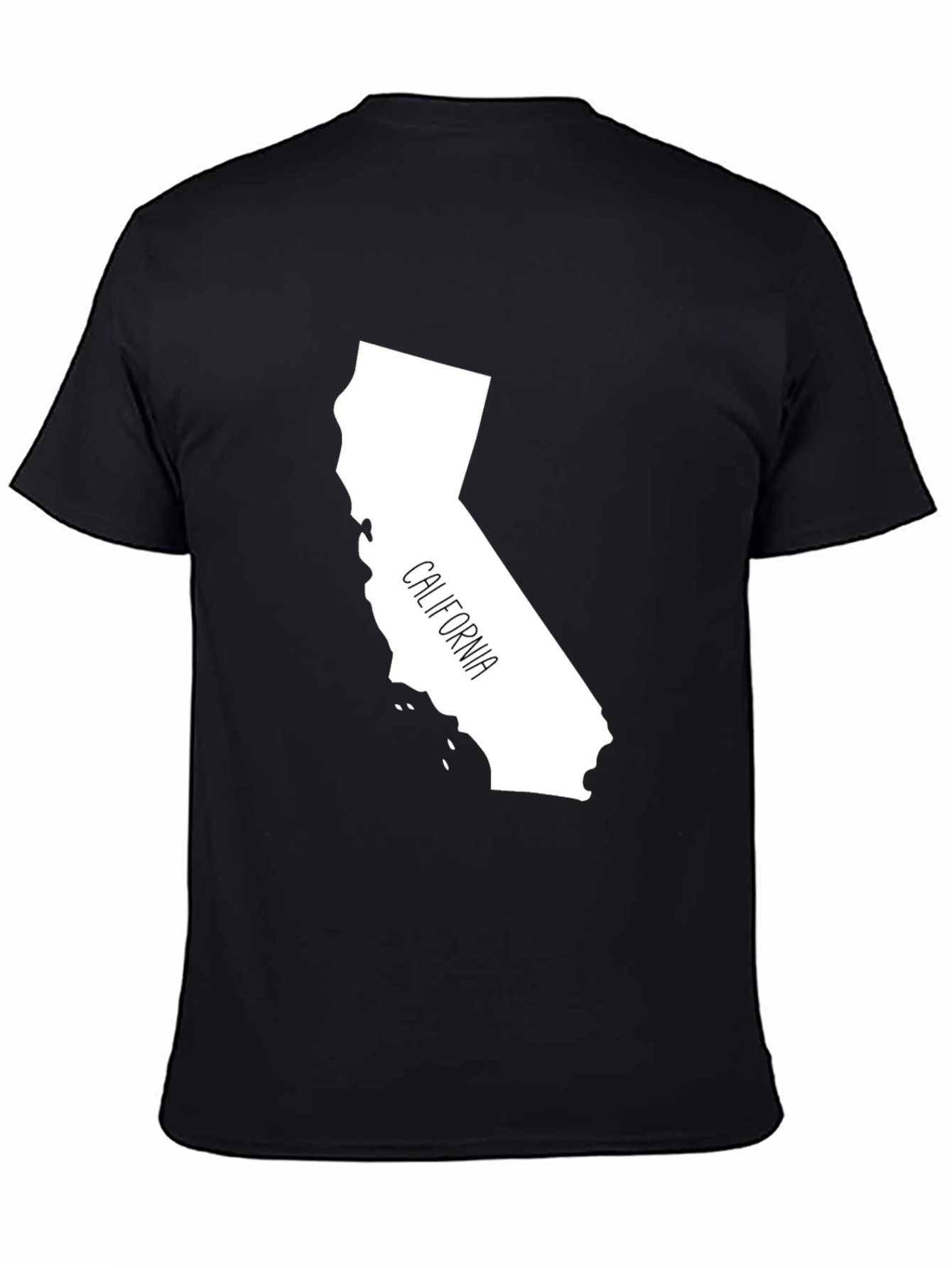California State Outline T-Shirt - Black