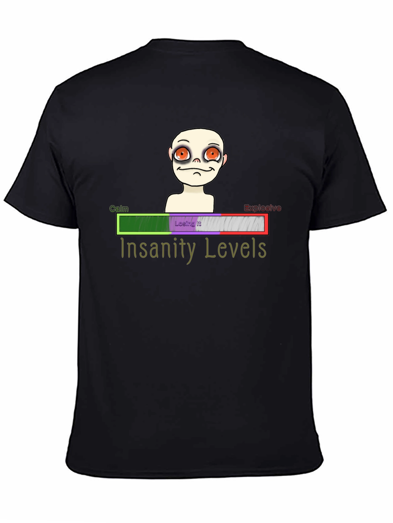 Insanity Levels T-Shirt - Crazy Character Tee