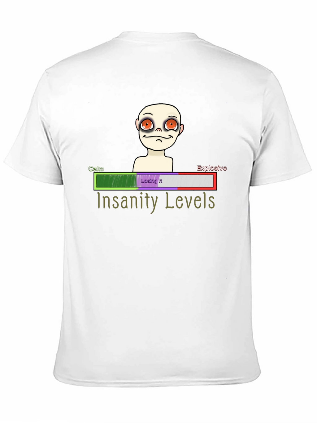 Insanity Levels T-Shirt - Crazy Character Tee