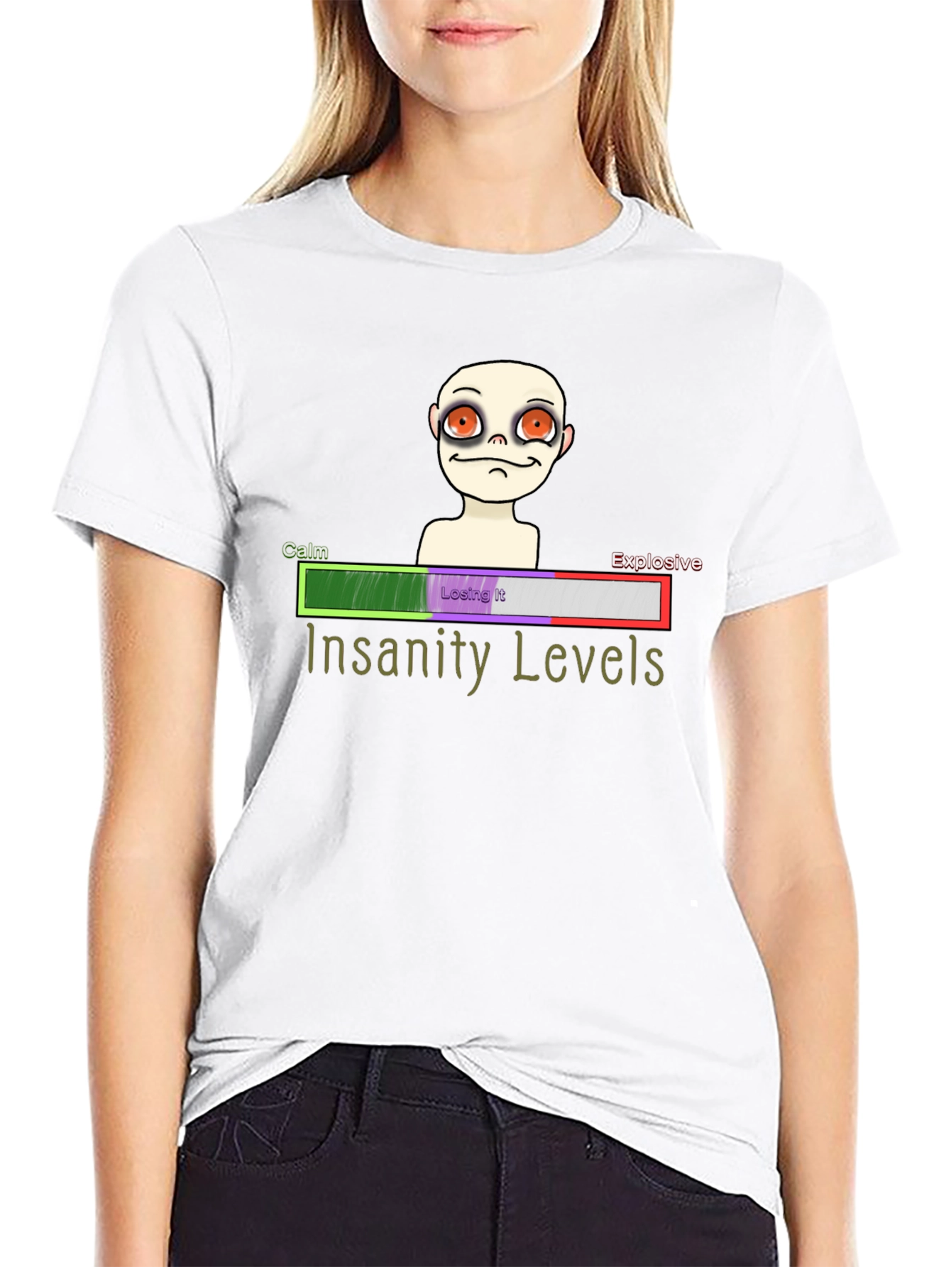 Insanity Levels T-Shirt - Crazy Character Tee