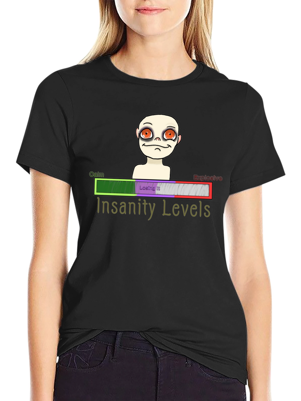 Insanity Levels T-Shirt - Crazy Character Tee