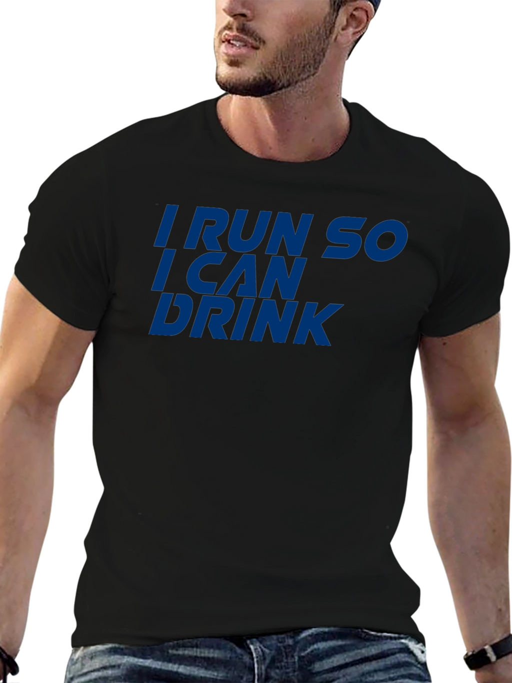 Run to Drink T-Shirt - Funny Workout Tee