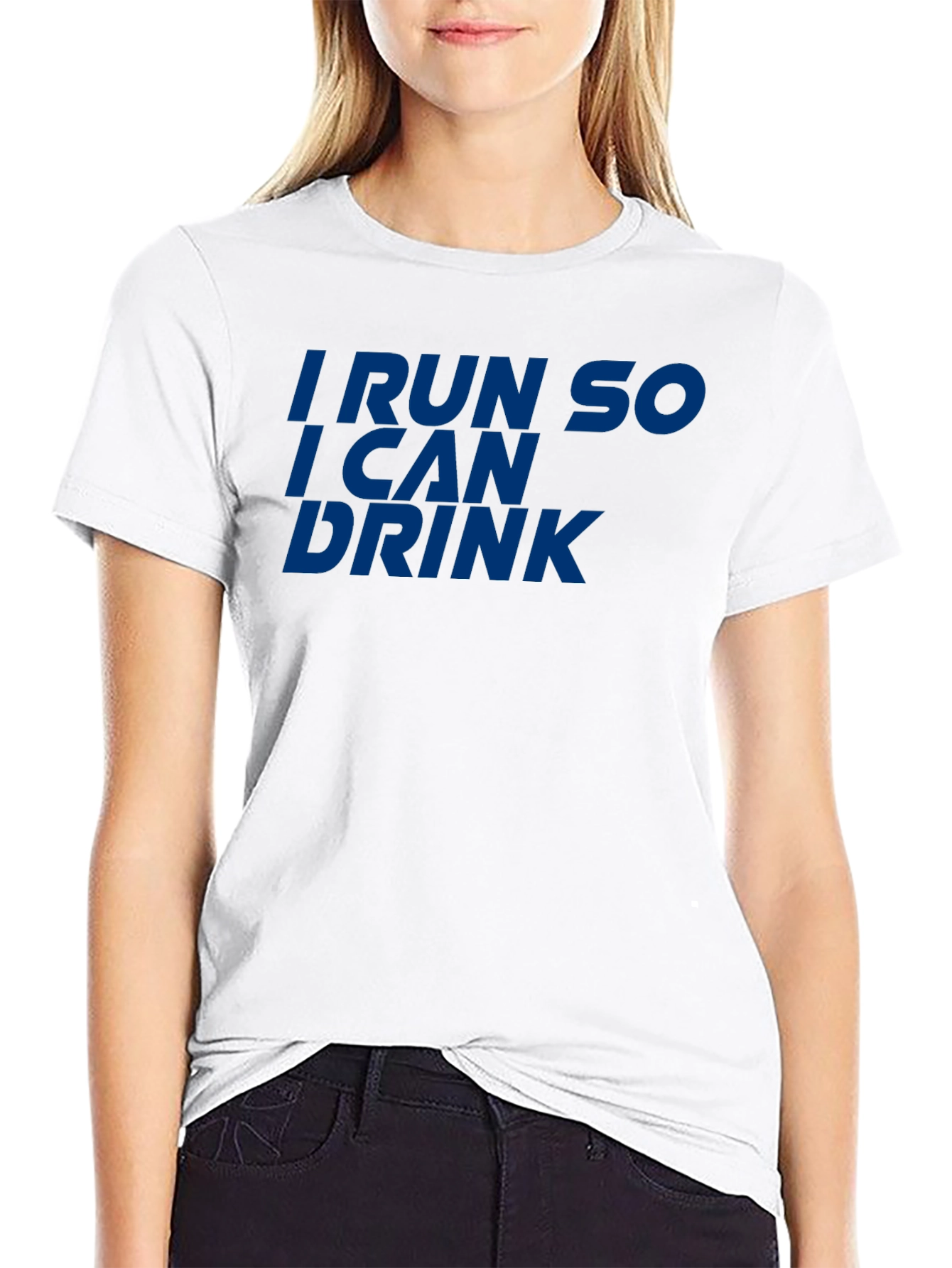 Run to Drink T-Shirt - Funny Workout Tee