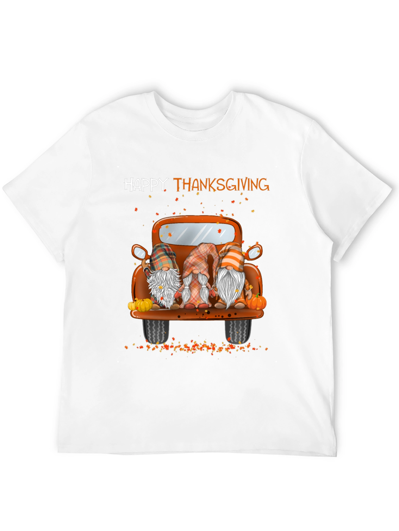 Happy Thanksgiving Truck Gnomes Graphic Tee