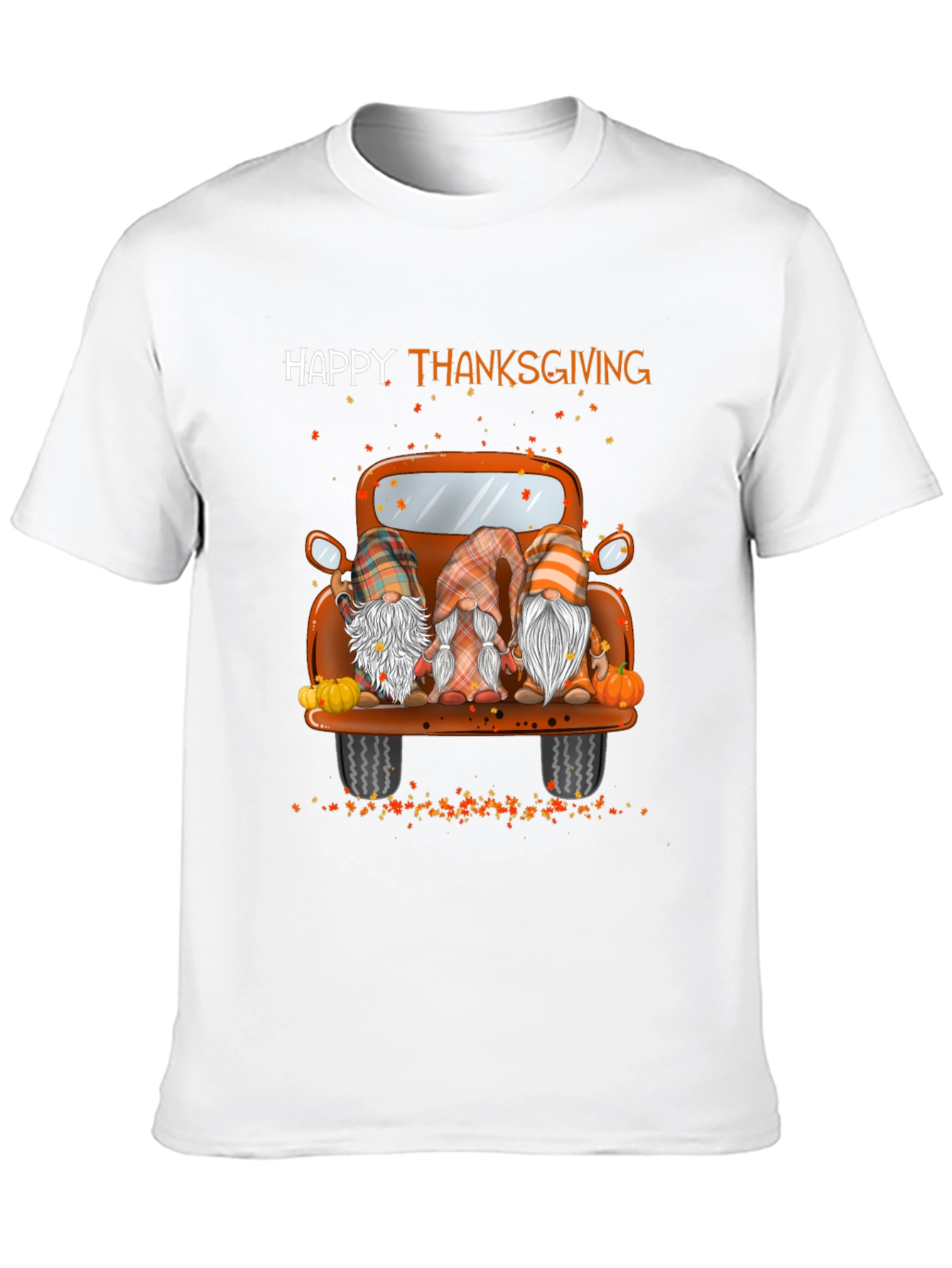 Happy Thanksgiving Truck Gnomes Graphic Tee