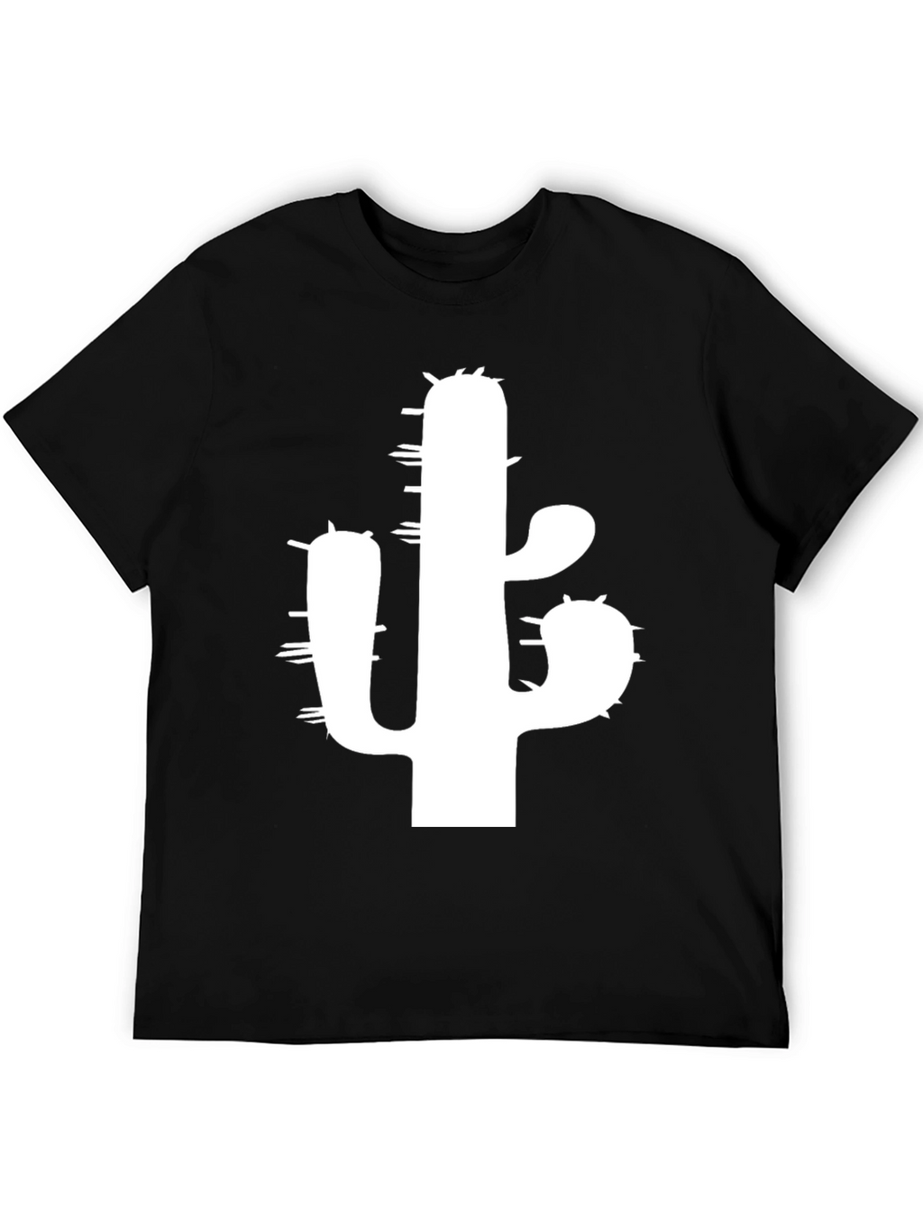 Cactus Graphic T-Shirt - Black Cotton Tee
