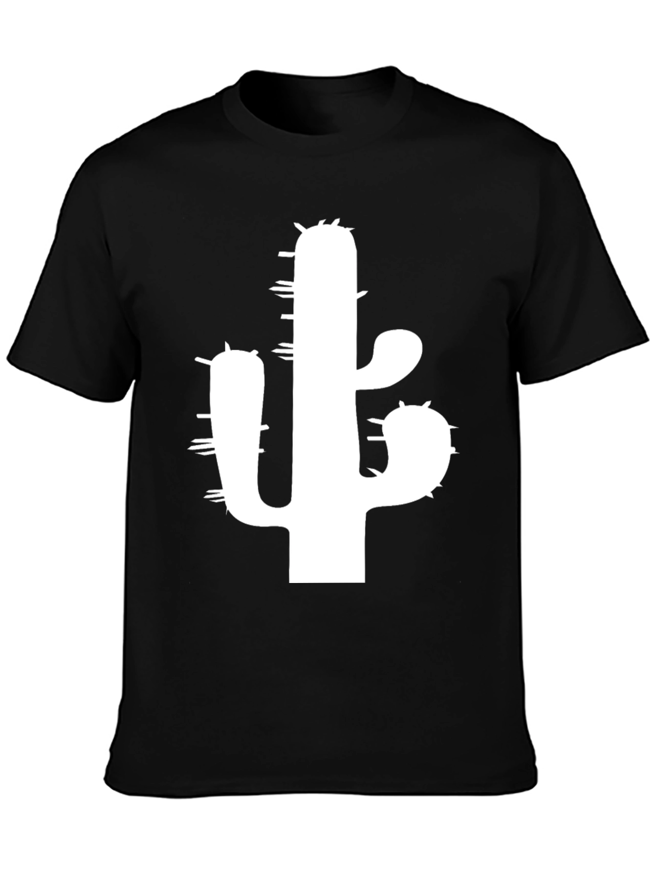 Cactus Graphic T-Shirt - Black Cotton Tee