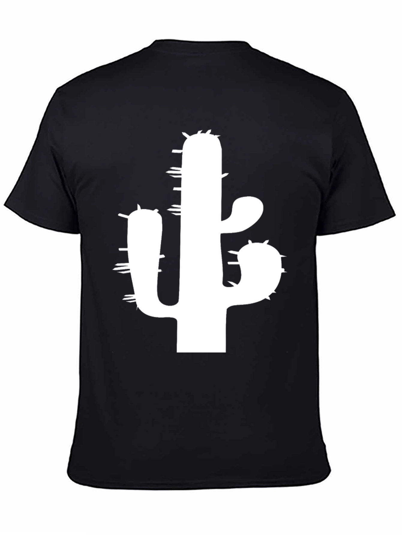 Cactus Graphic T-Shirt - Black Cotton Tee