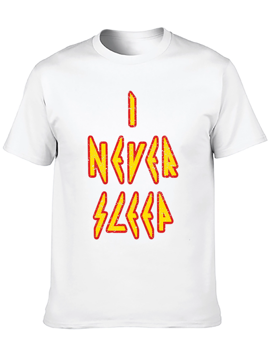 I Never Sleep Graphic Tee - Black Cotton T-Shirt