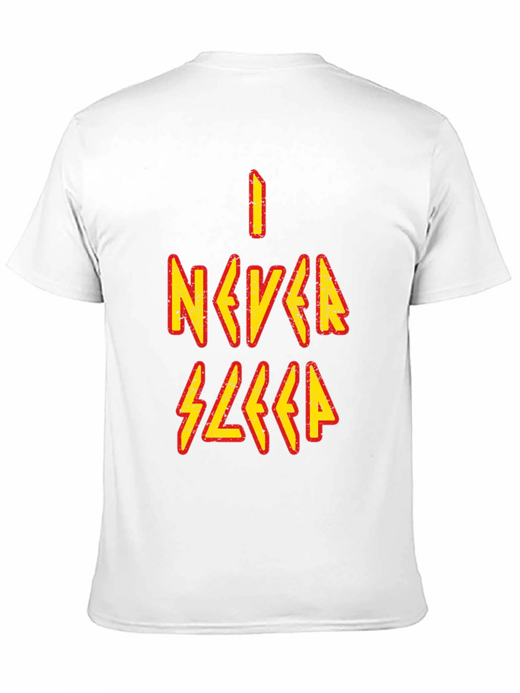 I Never Sleep Graphic Tee - Black Cotton T-Shirt