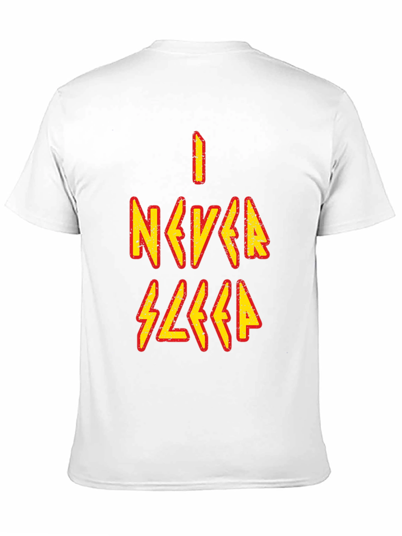 I Never Sleep Graphic Tee - Black Cotton T-Shirt
